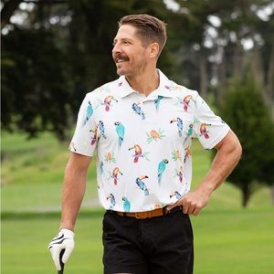 Chubbies toucan golf performance polo